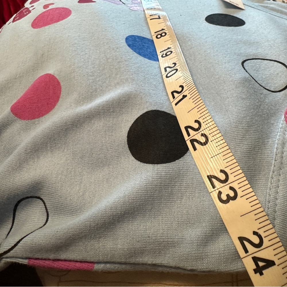 Womens 1X plus Graphic 'In My Showgirl Era' Shirt Pink Blue polka dots Tank Top - Picture 6 of 6
